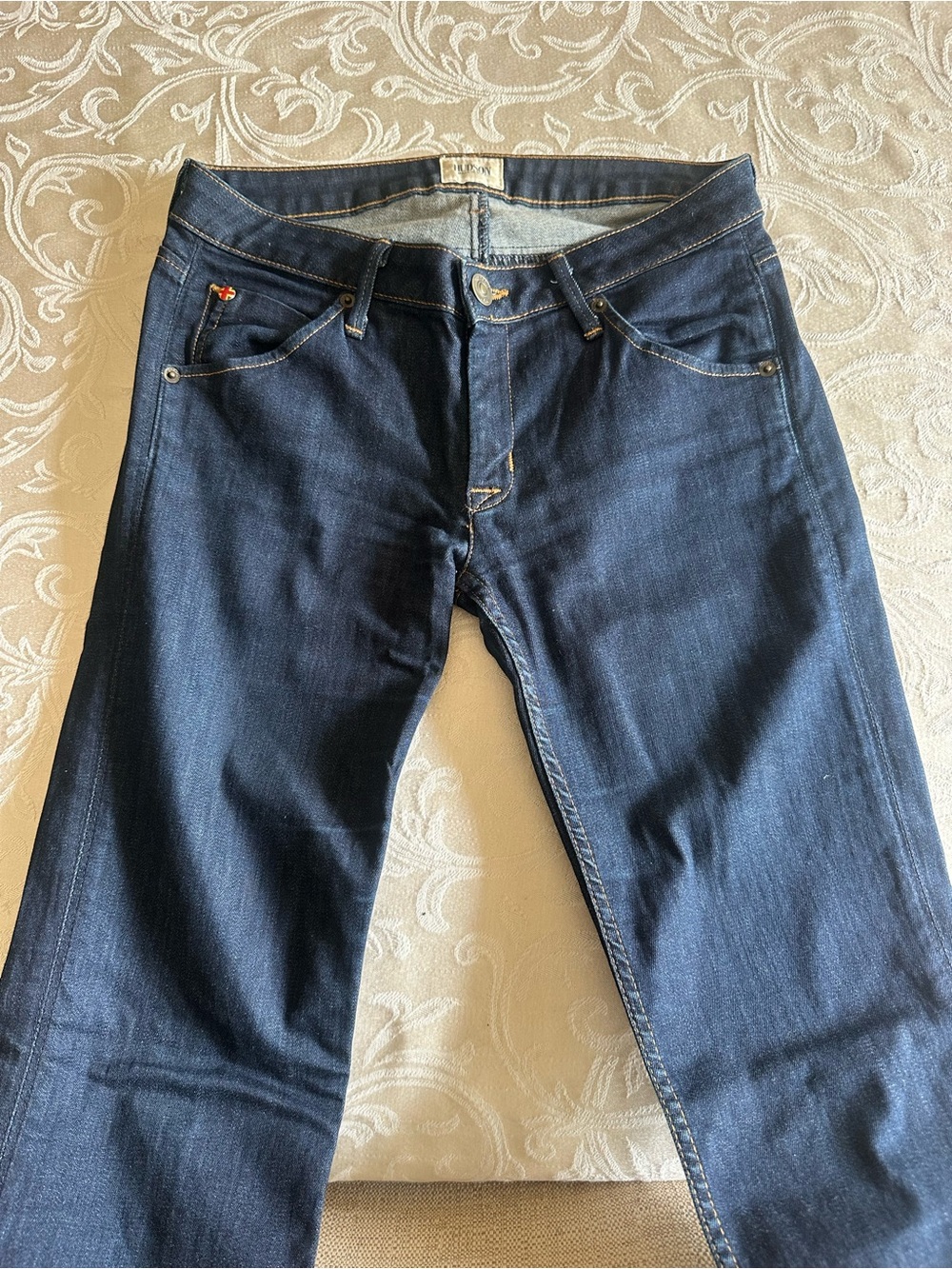 Hudson Jeans Dark Blue Slim Straight Denim